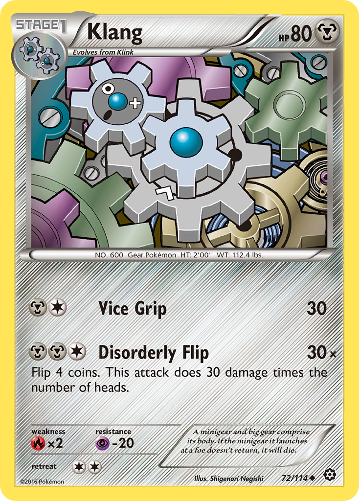Klang (72/114) [XY: Steam Siege] | Good Games Morley