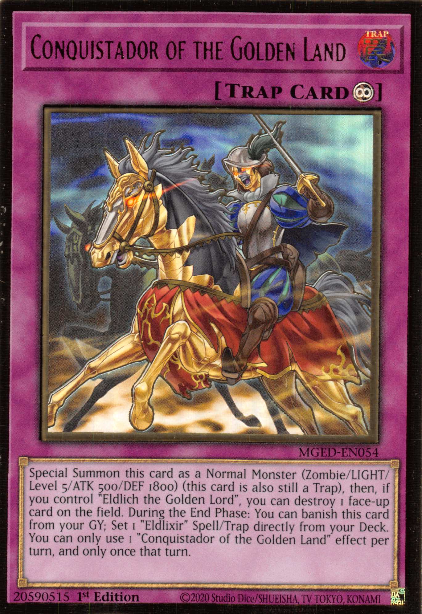 Conquistador of the Golden Land [MGED-EN054] Gold Rare | Good Games Morley