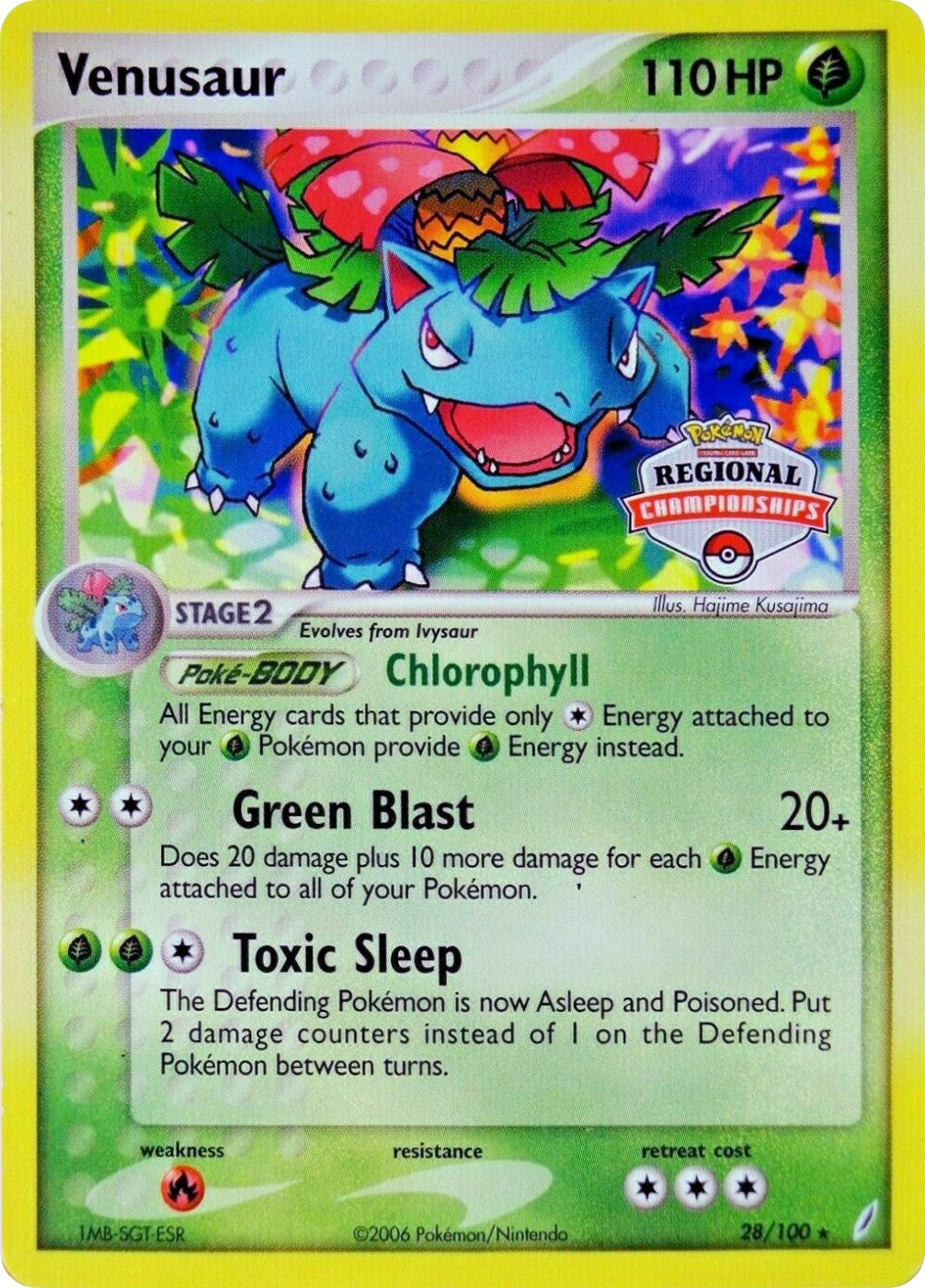 Venusaur (28/100) (Regional Championship Promo) [EX: Crystal Guardians] | Good Games Morley