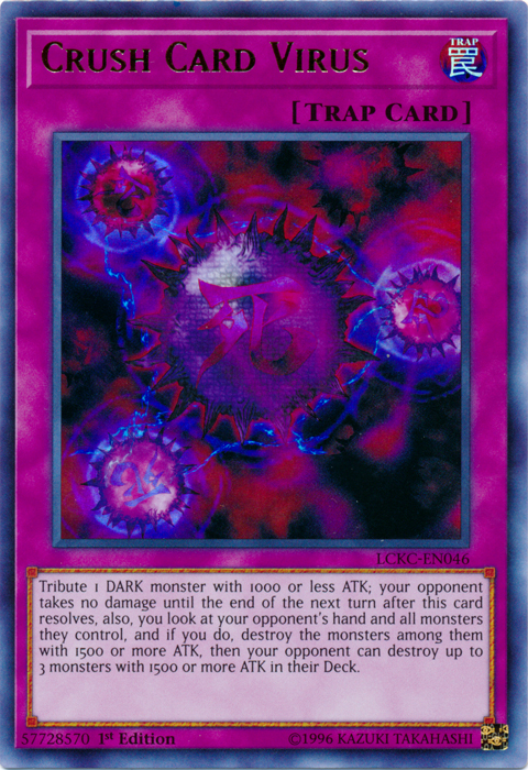 Crush Card Virus (Version 2) [LCKC-EN046] Ultra Rare | Good Games Morley