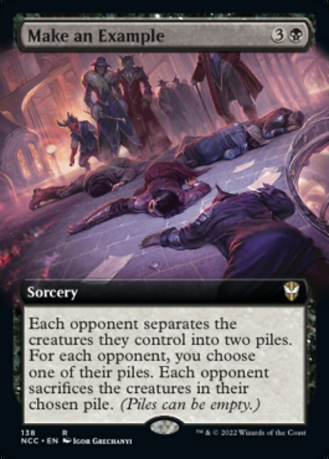 Make an Example (Extended Art) [Streets of New Capenna Commander] | Good Games Morley