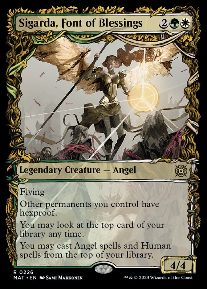 Sigarda, Font of Blessings (Showcase Halo Foil) [March of the Machine: The Aftermath] | Good Games Morley