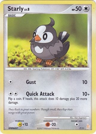 Starly (7/11) [Diamond & Pearl: Trainer Kit - Lucario] | Good Games Morley