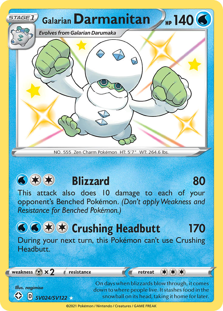 Galarian Darmanitan (SV024/SV122) [Sword & Shield: Shining Fates] | Good Games Morley