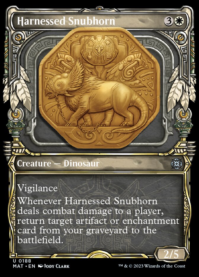 Harnessed Snubhorn (Showcase Halo Foil) [March of the Machine: The Aftermath] | Good Games Morley