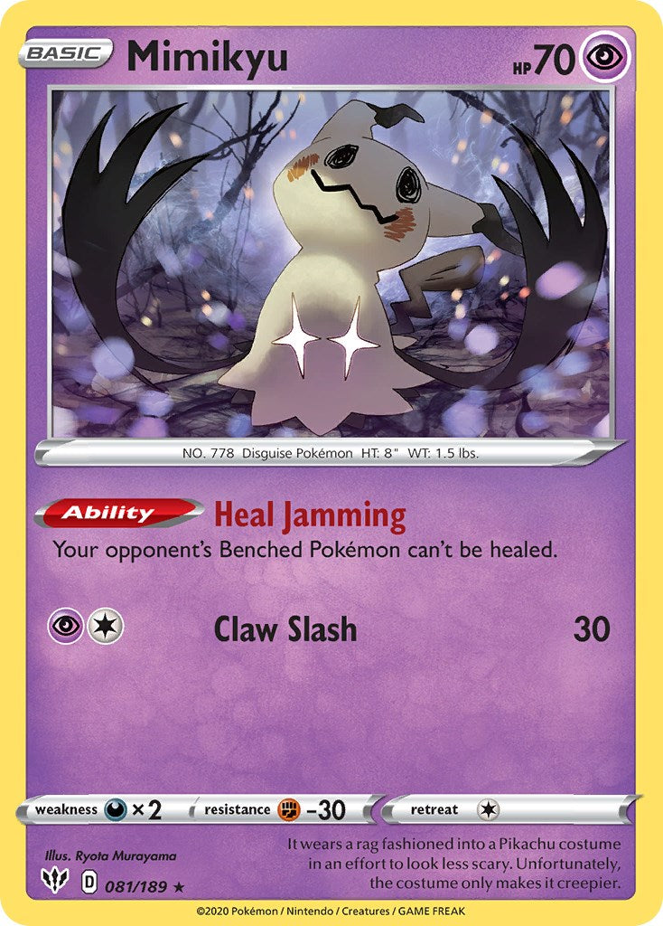 Mimikyu (081/189) (Cosmos Holo) [Sword & Shield: Darkness Ablaze] | Good Games Morley