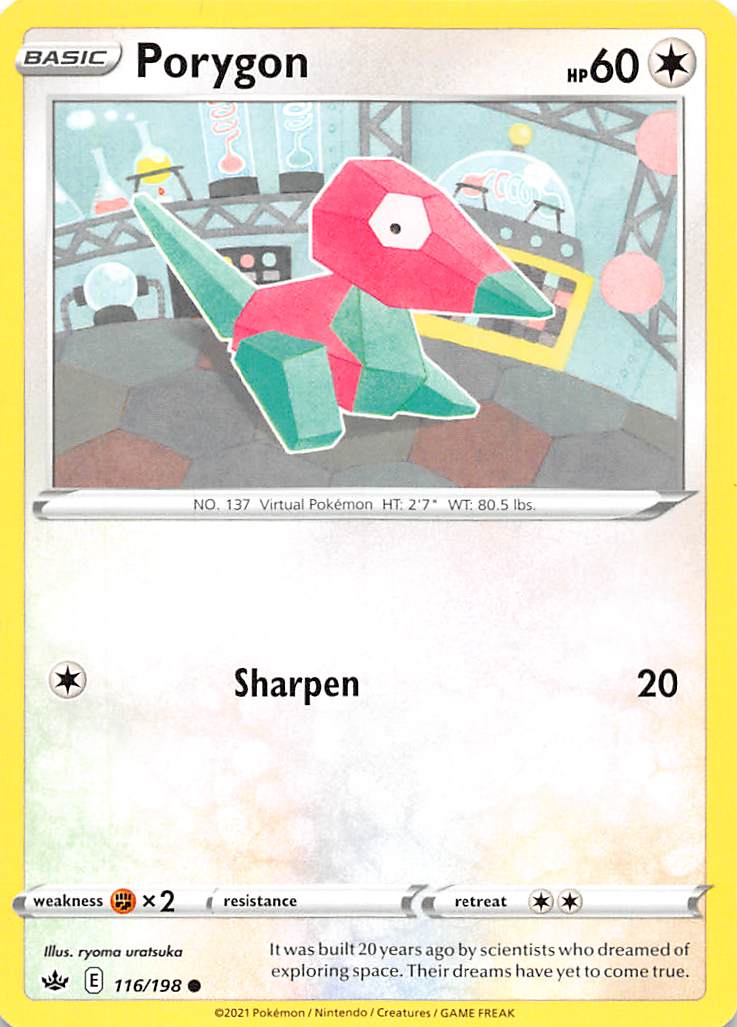 Porygon (116/198) [Sword & Shield: Chilling Reign] | Good Games Morley