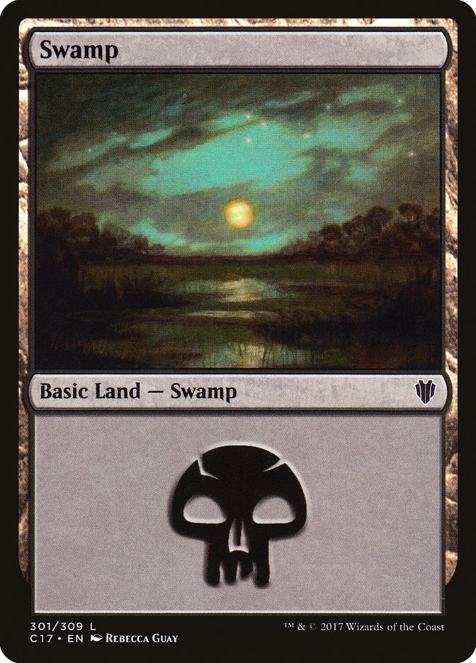 Swamp (301) [Commander 2017] | Good Games Morley