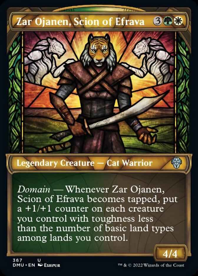 Zar Ojanen, Scion of Efrava (Showcase Textured) [Dominaria United] | Good Games Morley