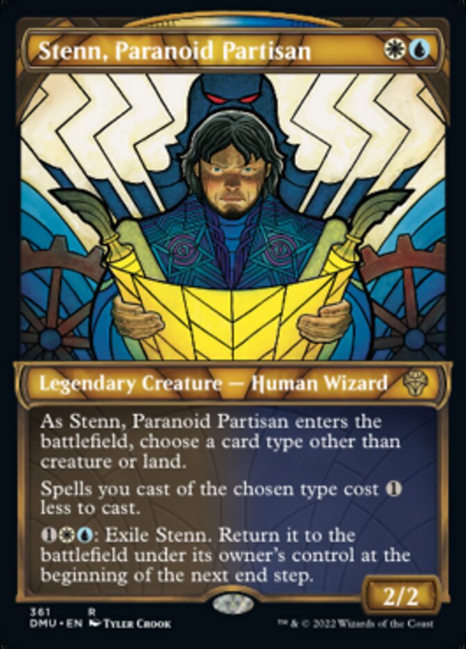 Stenn, Paranoid Partisan (Showcase Textured) [Dominaria United] | Good Games Morley