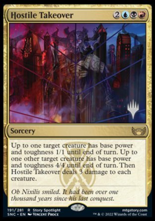 Hostile Takeover (Promo Pack) [Streets of New Capenna Promos] | Good Games Morley