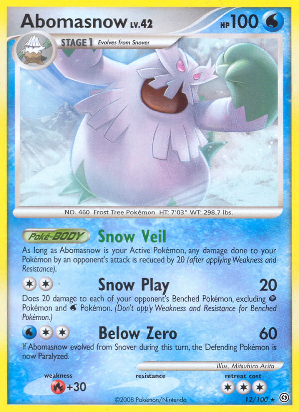 Abomasnow (12/100) [Diamond & Pearl: Stormfront] | Good Games Morley