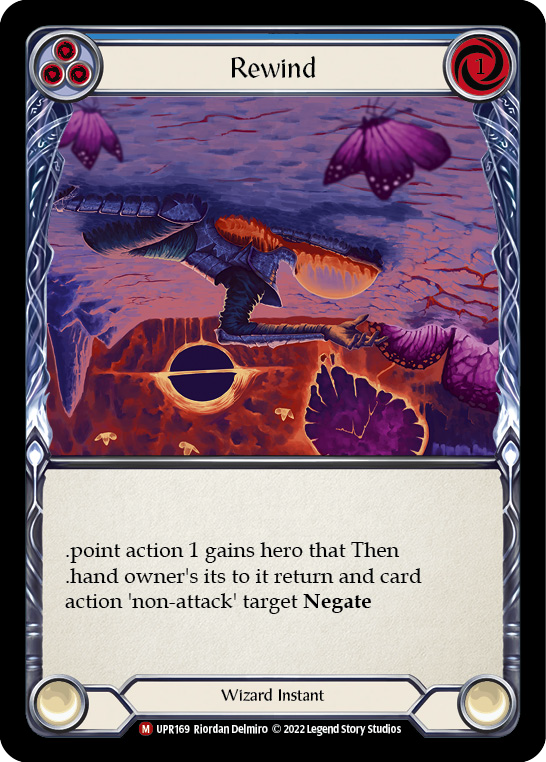 Rewind (Alternate Art) [UPR169] (Uprising)  Rainbow Foil | Good Games Morley