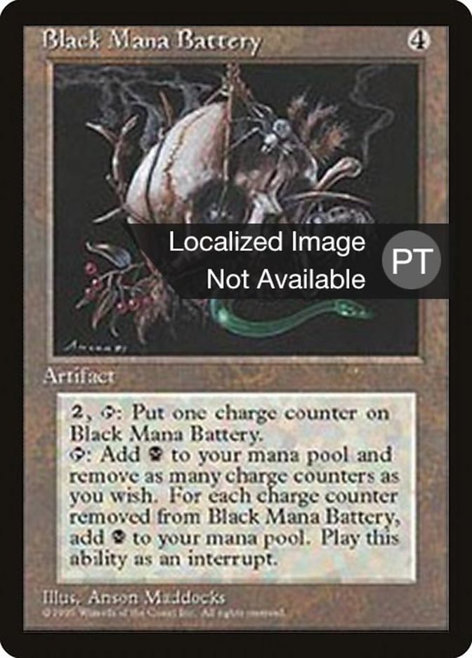 Black Mana Battery [Fourth Edition (Foreign Black Border)] | Good Games Morley