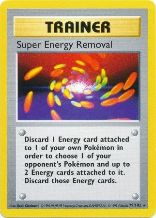 Super Energy Removal (79/102) [Base Set Shadowless Unlimited] | Good Games Morley