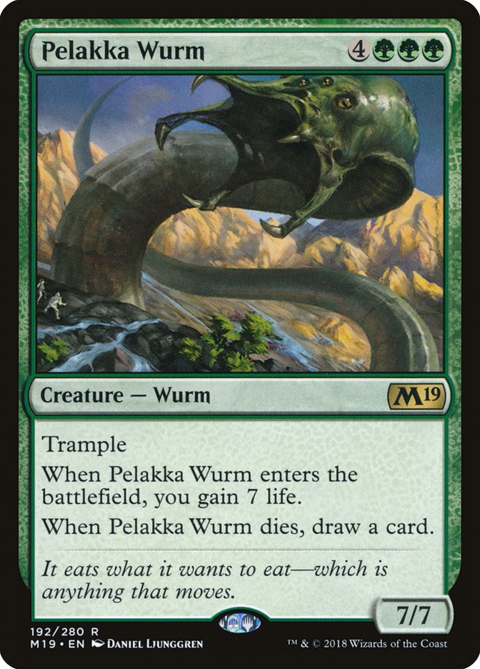 Pelakka Wurm [Core Set 2019] | Good Games Morley