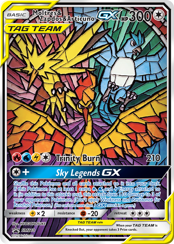Moltres & Zapdos & Articuno GX (SM210) [Sun & Moon: Black Star Promos] | Good Games Morley