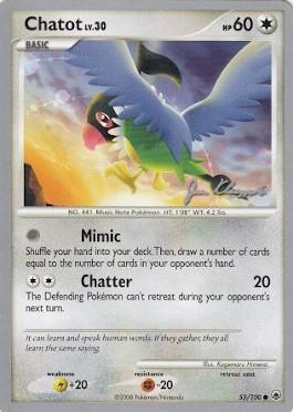 Chatot LV.30 (55/100) (Psychic Lock - Jason Klaczynski) [World Championships 2008] | Good Games Morley
