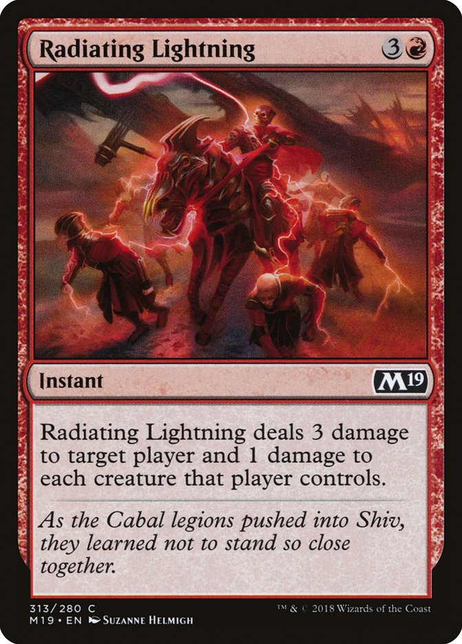 Radiating Lightning [Core Set 2019] | Good Games Morley