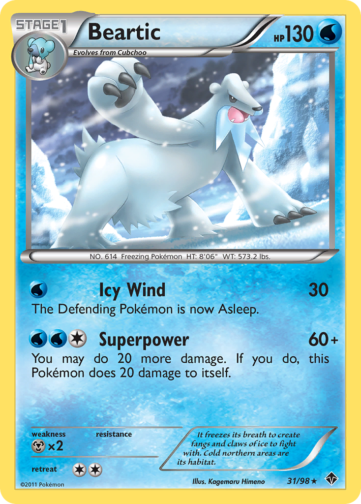 Beartic (31/98) [Black & White: Emerging Powers] | Good Games Morley