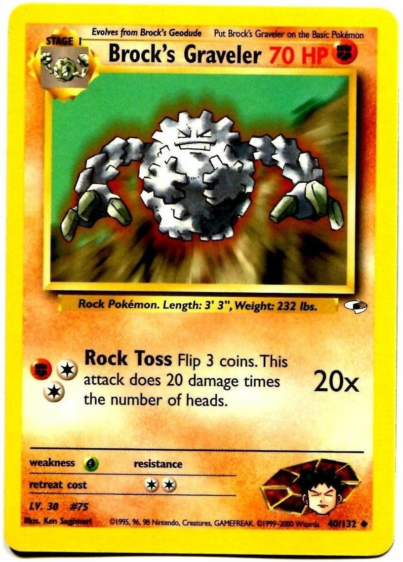 Brock's Graveler (40/132) [Gym Heroes Unlimited] | Good Games Morley