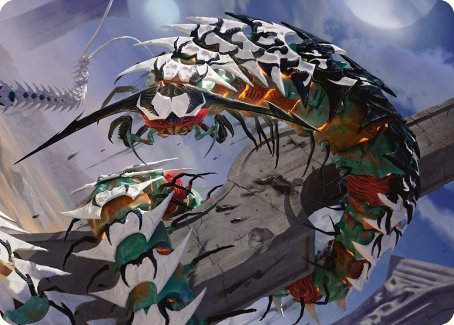 Atraxa's Skitterfang Art Card [Phyrexia: All Will Be One Art Series] | Good Games Morley