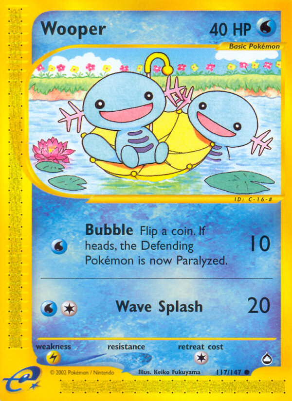 Wooper (117/147) [Aquapolis] | Good Games Morley