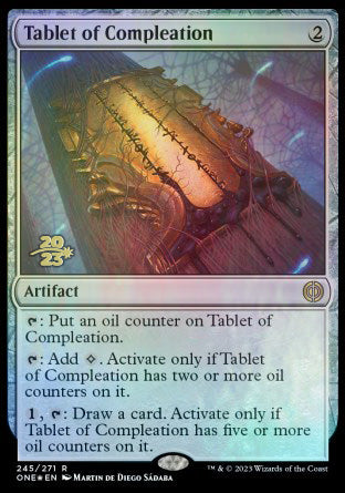 Tablet of Compleation [Phyrexia: All Will Be One Prerelease Promos] | Good Games Morley