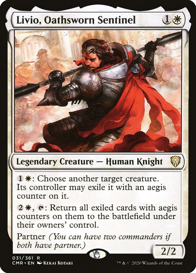 Livio, Oathsworn Sentinel [Commander Legends] | Good Games Morley