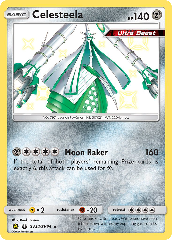 Celesteela (SV32/SV94) [Sun & Moon: Hidden Fates - Shiny Vault] | Good Games Morley