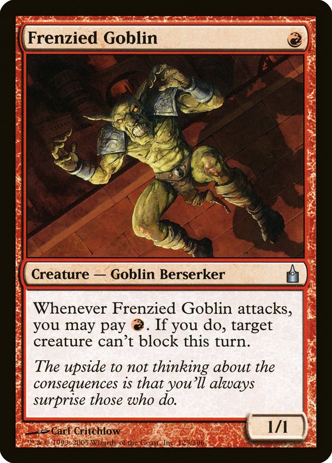 Frenzied Goblin [Ravnica: City of Guilds] | Good Games Morley