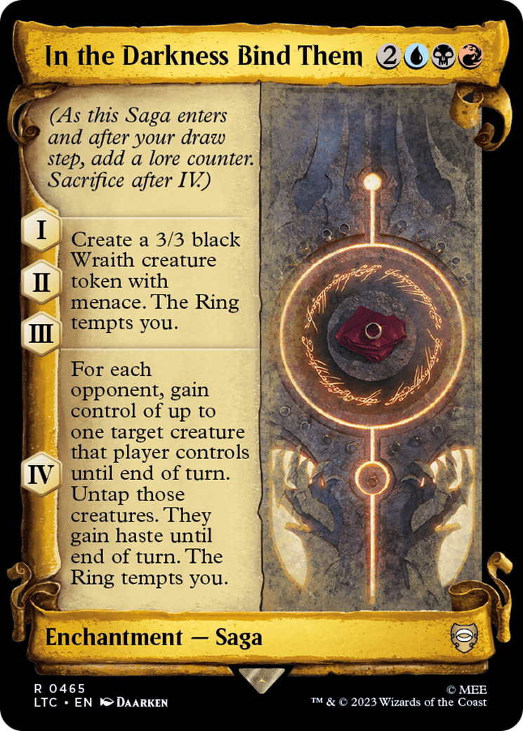 In the Darkness Bind Them [The Lord of the Rings: Tales of Middle-Earth Commander Showcase Scrolls] | Good Games Morley