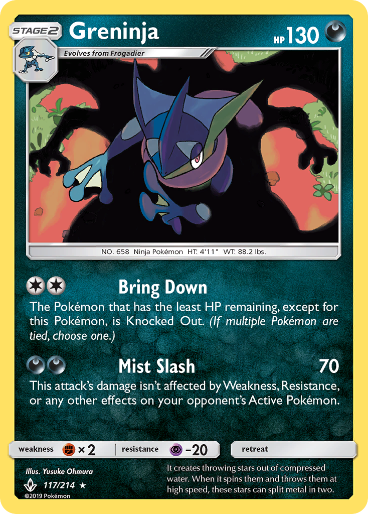 Greninja (117/214) [Sun & Moon: Unbroken Bonds] | Good Games Morley