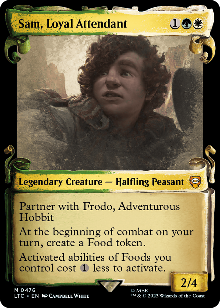 Sam, Loyal Attendant [The Lord of the Rings: Tales of Middle-Earth Commander Showcase Scrolls] | Good Games Morley