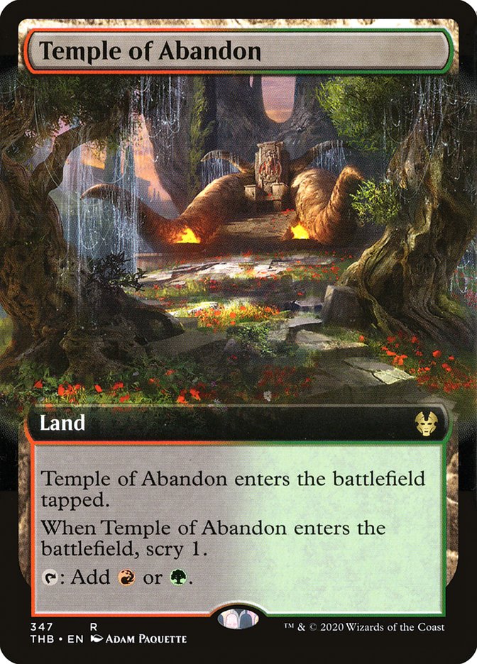 Temple of Abandon (Extended Art) [Theros Beyond Death] | Good Games Morley