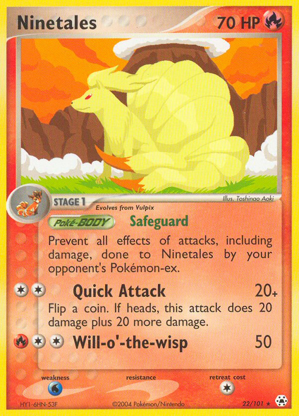 Ninetales (22/101) [EX: Hidden Legends] | Good Games Morley