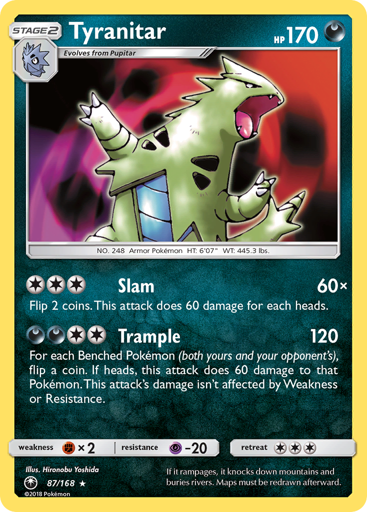 Tyranitar (87/168) [Sun & Moon: Celestial Storm] | Good Games Morley