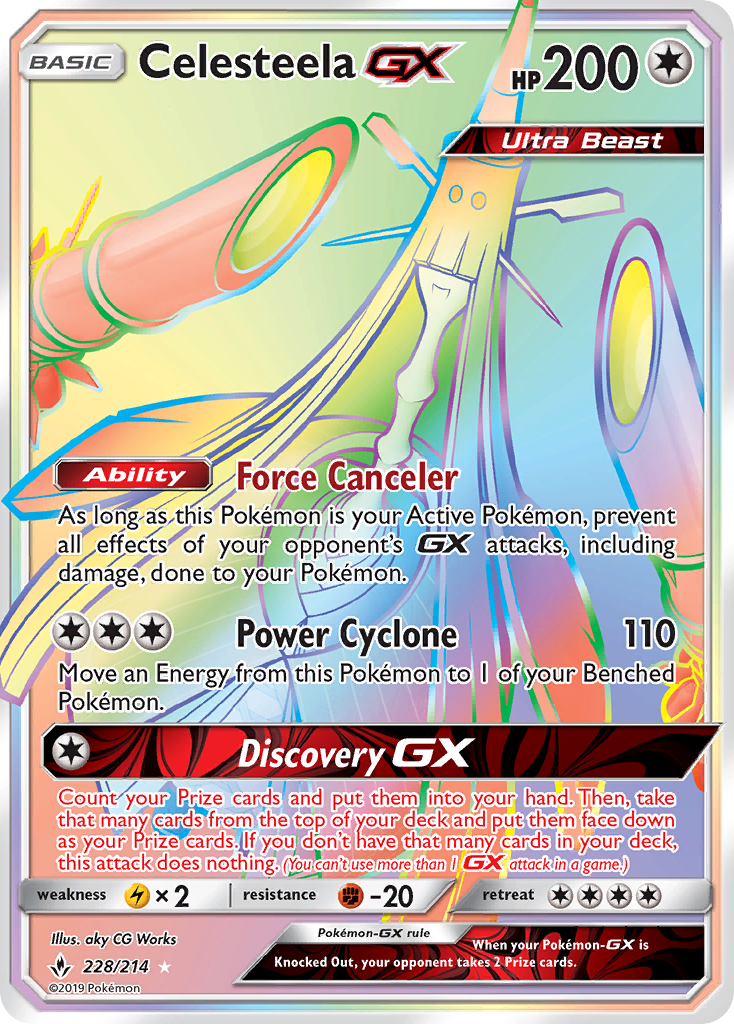 Celesteela GX (228/214) [Sun & Moon: Unbroken Bonds] | Good Games Morley