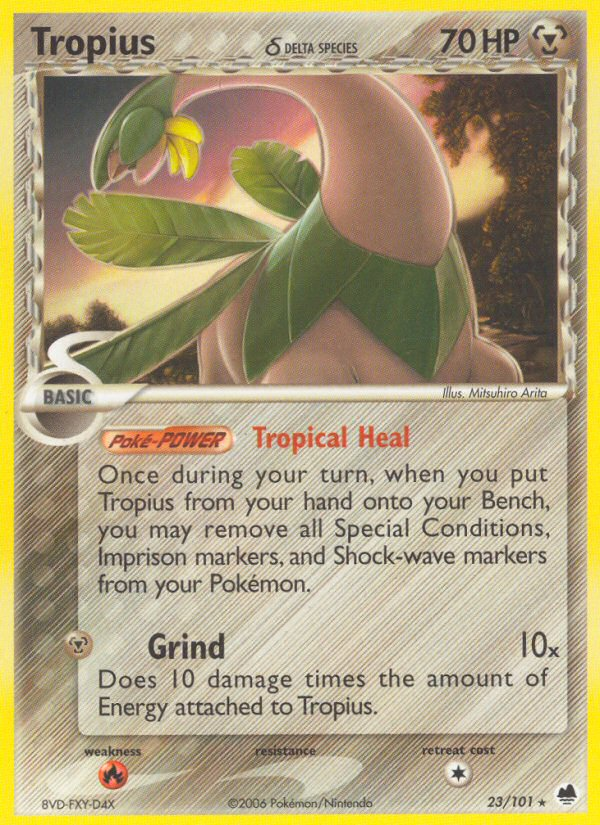 Tropius (23/101) (Delta Species) [EX: Dragon Frontiers] | Good Games Morley