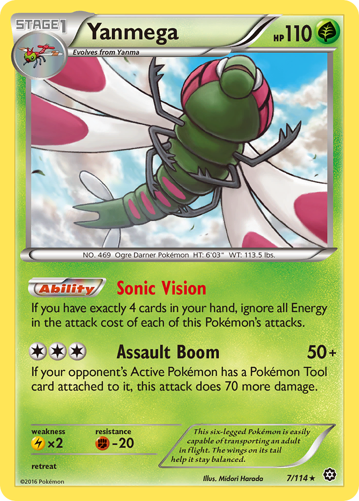 Yanmega (7/114) [XY: Steam Siege] | Good Games Morley
