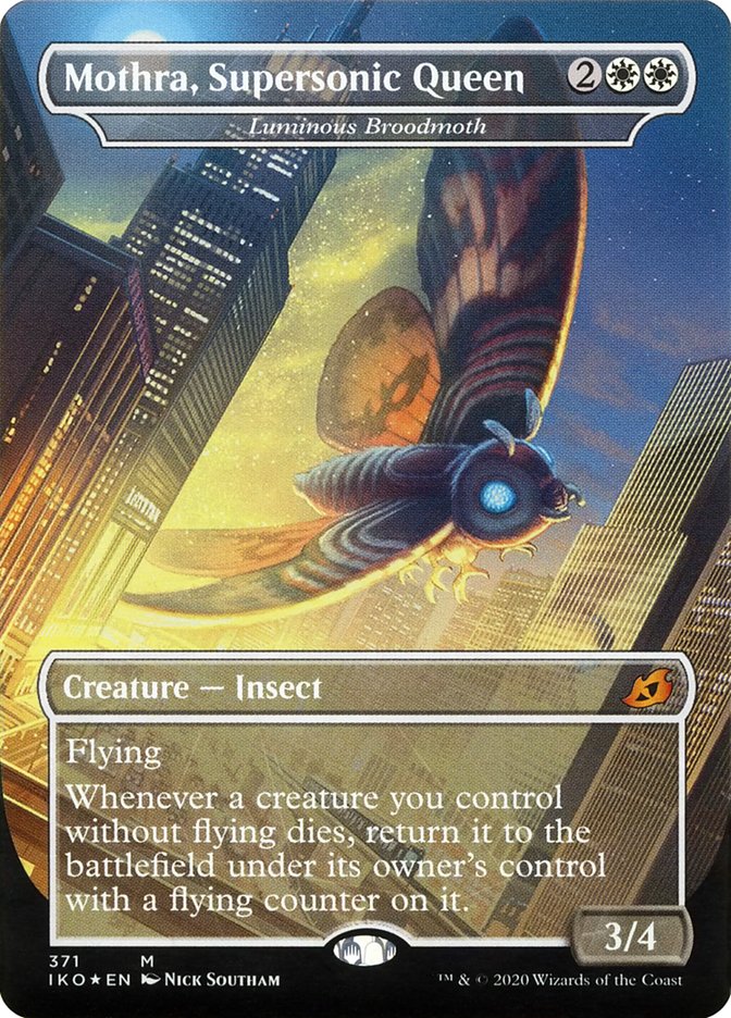 Luminous Broodmoth - Mothra, Supersonic Queen (Godzilla Series) [Ikoria: Lair of Behemoths] | Good Games Morley
