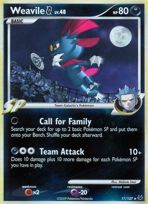 Weavile G (17/127) [Platinum: Base Set] | Good Games Morley
