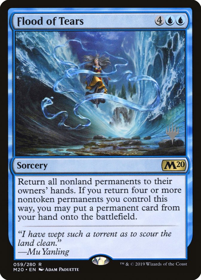 Flood of Tears (Promo Pack) [Core Set 2020 Promos] | Good Games Morley