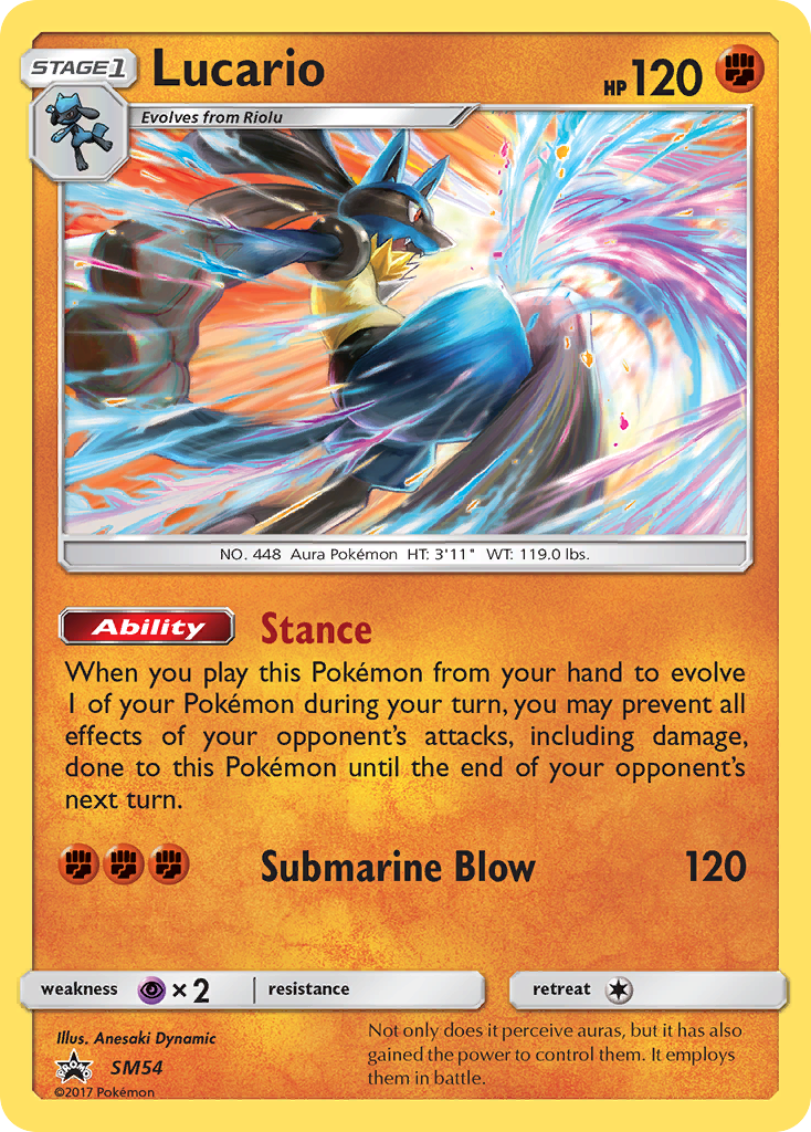 Lucario (SM54) [Sun & Moon: Black Star Promos] | Good Games Morley