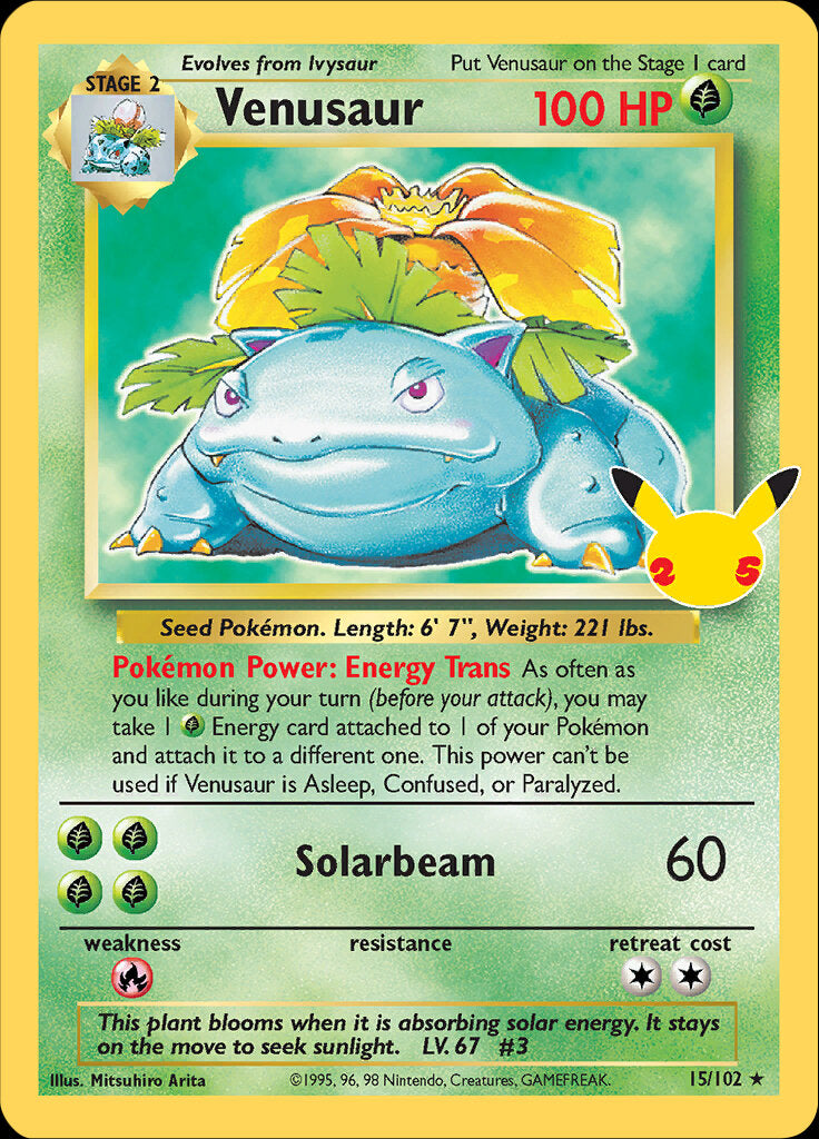 Venusaur (15/102) [Celebrations: 25th Anniversary - Classic Collection] | Good Games Morley