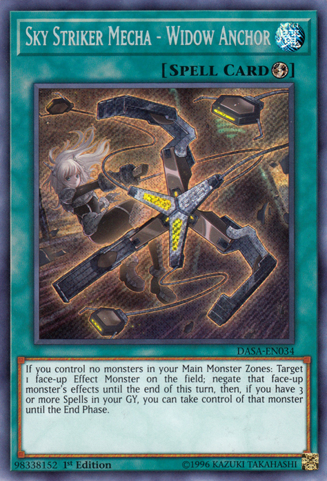 Sky Striker Mecha - Widow Anchor [DASA-EN034] Secret Rare | Good Games Morley