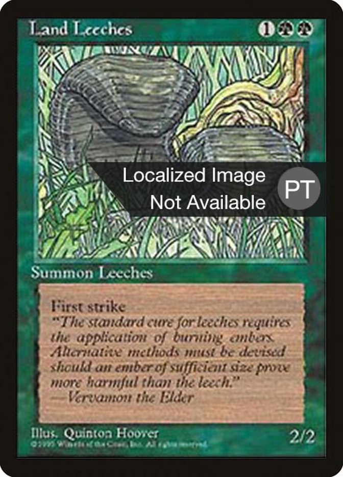 Land Leeches [Fourth Edition (Foreign Black Border)] | Good Games Morley
