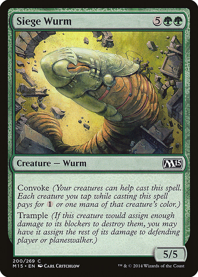 Siege Wurm [Magic 2015] | Good Games Morley