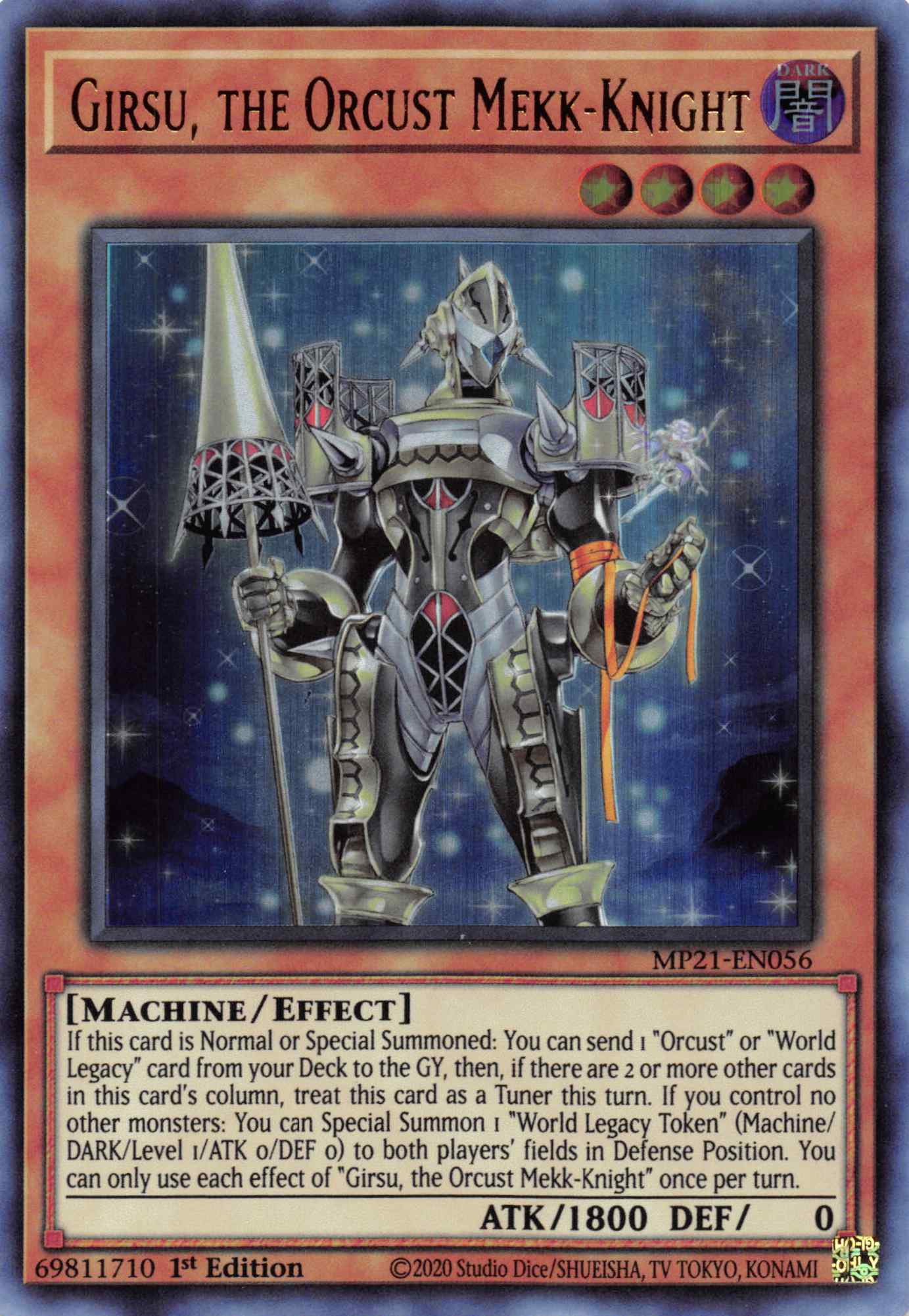 Girsu, the Orcust Mekk-Knight [MP21-EN056] Ultra Rare | Good Games Morley