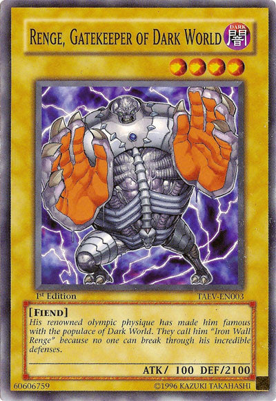 Renge, Gatekeeper of Dark World [TAEV-EN003] Common | Good Games Morley